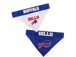 Pets First NFL Reversible Dog & Cat Bandana, Buffalo Bills, Small/Medium