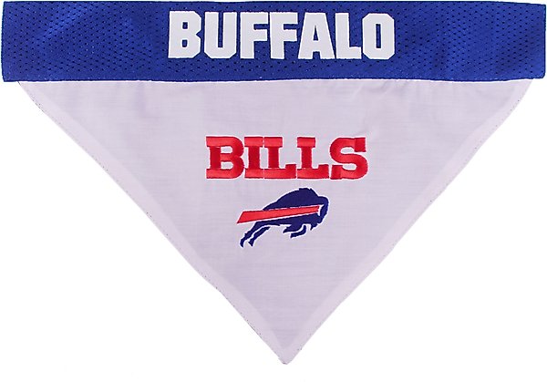 Show full view: Pets First NFL Reversible Dog & Cat Bandana, Buffalo Bills, Small/Medium slide 2 of 6