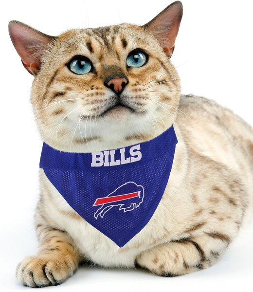 Show full view: Pets First NFL Reversible Dog & Cat Bandana, Buffalo Bills, Small/Medium slide 4 of 6