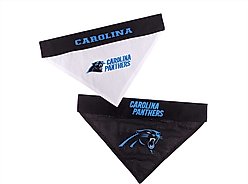 Pets First NFL Reversible Dog & Cat Bandana, Carolina Panthers, Small/Medium
