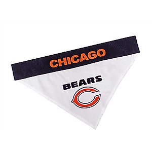 Pets First NFL Reversible Dog & Cat Bandana, Chicago Bears, Large/X-Large