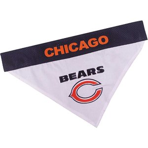 Pets First NFL Reversible Dog & Cat Bandana, Chicago Bears, Large/X-Large