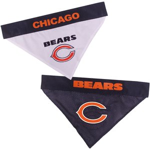 Pets First NFL Reversible Dog & Cat Bandana, Chicago Bears, Large/X-Large