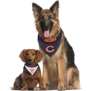 Pets First NFL Reversible Dog & Cat Bandana, Chicago Bears, Large/X-Large