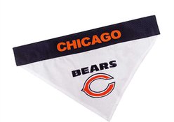 Pets First NFL Reversible Dog & Cat Bandana, Chicago Bears, Small/Medium