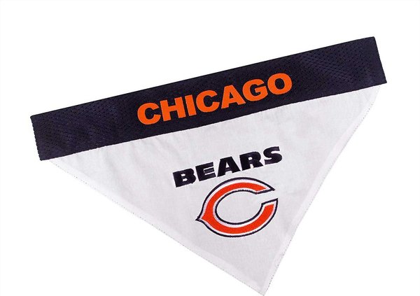 Show full view: Pets First NFL Reversible Dog & Cat Bandana, Chicago Bears, Small/Medium slide 1 of 7