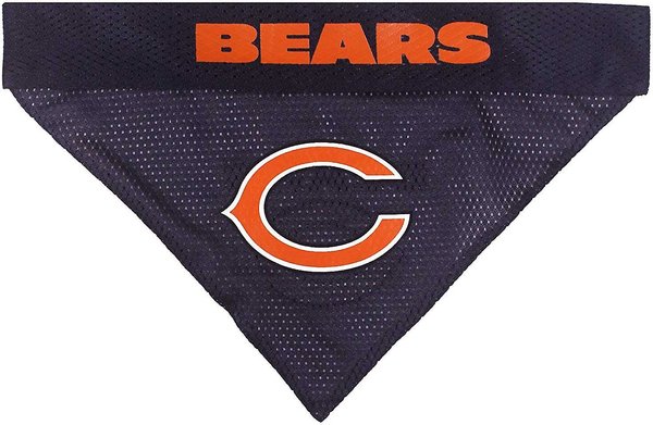 Show full view: Pets First NFL Reversible Dog & Cat Bandana, Chicago Bears, Small/Medium slide 2 of 7