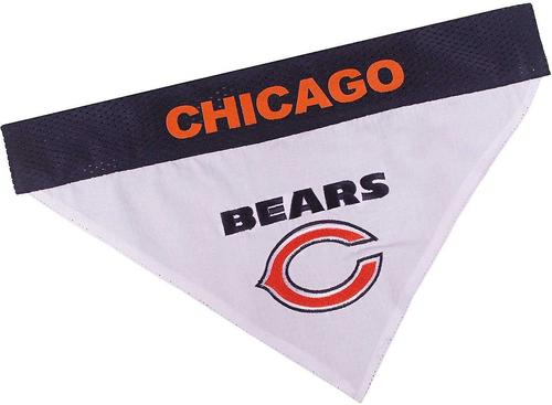 Show full view: Pets First NFL Reversible Dog & Cat Bandana, Chicago Bears, Small/Medium slide 4 of 8