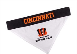 Pets First NFL Reversible Dog & Cat Bandana, Cincinnati Bengals, Large/X-Large slide 1 of 5
