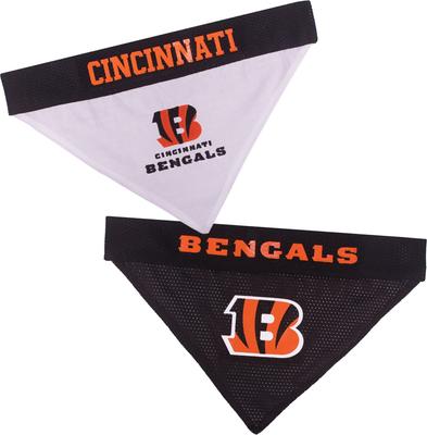 Show full view: Pets First NFL Reversible Dog & Cat Bandana, Cincinnati Bengals, Large/X-Large slide 4 of 7