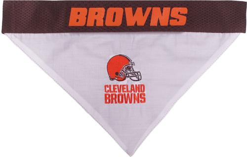Show full view: Pets First NFL Reversible Dog & Cat Bandana, Cleveland Browns, Large/X-Large slide 3 of 7