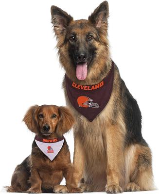 Show full view: Pets First NFL Reversible Dog & Cat Bandana, Cleveland Browns, Large/X-Large slide 5 of 7