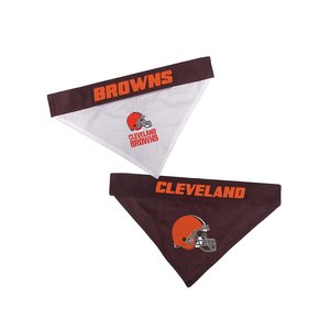 Pets First NFL Reversible Dog & Cat Bandana, Cleveland Browns, Small/Medium