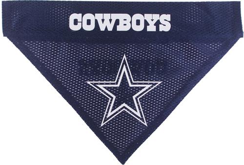 Show full view: Pets First NFL Reversible Dog & Cat Bandana, Dallas Cowboys, Small/Medium slide 3 of 6