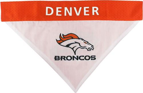 Show full view: Pets First NFL Reversible Dog & Cat Bandana, Denver Broncos, Small/Medium slide 2 of 6