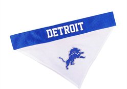 Pets First NFL Reversible Dog & Cat Bandana, Detroit Lions, Small/Medium
