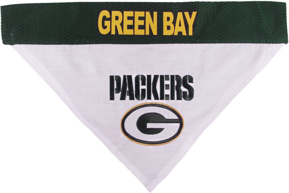 Pets First NFL Green Bay Packers Reversible Dog & Cat Bandana