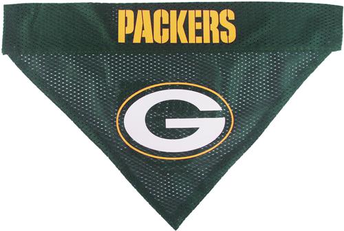 Show full view: Pets First NFL Reversible Dog & Cat Bandana, Green Bay Packers, Large/X-Large slide 3 of 6