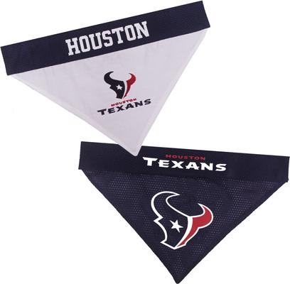 Show full view: Pets First NFL Reversible Dog & Cat Bandana, Houston Texans, Large/X-Large slide 3 of 6
