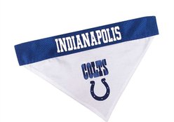 Pets First NFL Reversible Dog & Cat Bandana, Indianapolis Colts, Large/X-Large
