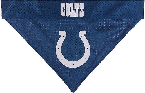 Show full view: Pets First NFL Reversible Dog & Cat Bandana, Indianapolis Colts, Small/Medium slide 2 of 6