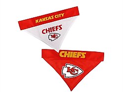 Pets First NFL Reversible Dog & Cat Bandana, Kansas City Chiefs, Large/X-Large
