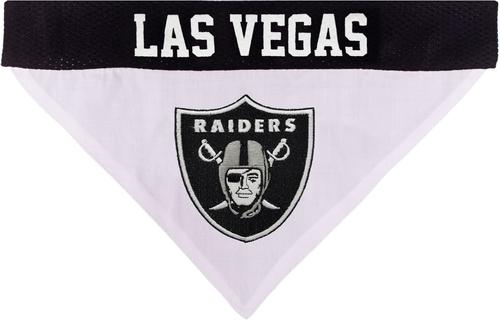 Show full view: Pets First NFL Reversible Dog & Cat Bandana, Las Vegas Raiders, Large/X-Large slide 2 of 7