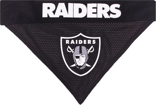 Show full view: Pets First NFL Reversible Dog & Cat Bandana, Las Vegas Raiders, Large/X-Large slide 3 of 7