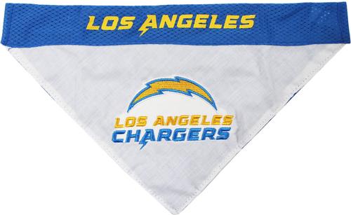 Show full view: Pets First NFL Reversible Dog & Cat Bandana, Los Angeles Chargers, Large/X-Large slide 2 of 6