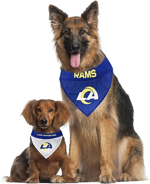 Show full view: Pets First NFL Reversible Dog & Cat Bandana, Los Angeles Rams, Small/Medium slide 4 of 6