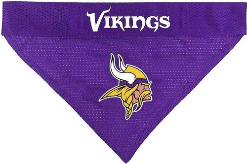 Show full view: Pets First NFL Reversible Dog & Cat Bandana, Minnesota Vikings, Small/Medium slide 3 of 7