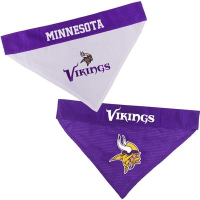 Show full view: Pets First NFL Reversible Dog & Cat Bandana, Minnesota Vikings, Small/Medium slide 4 of 7