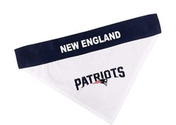 Pets First NFL Reversible Dog & Cat Bandana, New England Patriots, Small/Medium