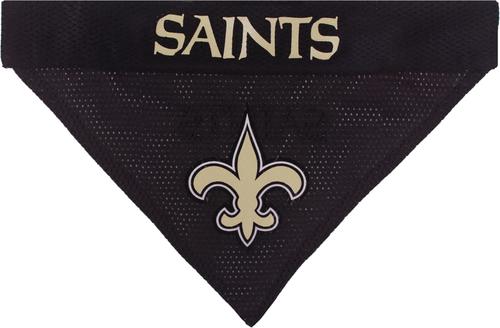 Show full view: Pets First NFL Reversible Dog & Cat Bandana, New Orleans Saints, Small/Medium slide 4 of 7