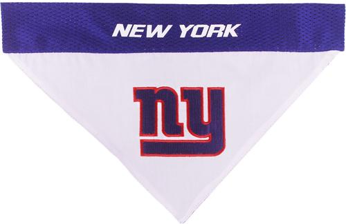 Show full view: Pets First NFL Reversible Dog & Cat Bandana, New York Giants, Small/Medium slide 3 of 8