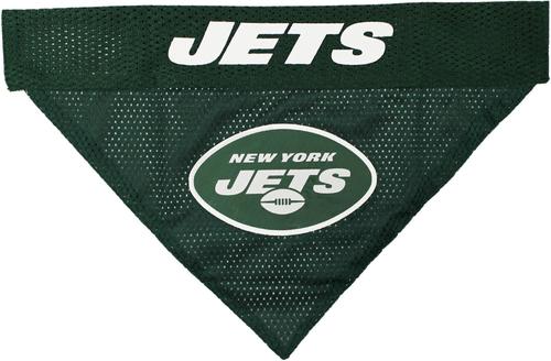 Show full view: Pets First NFL Reversible Dog & Cat Bandana, New York Jets, Large/X-Large slide 4 of 7