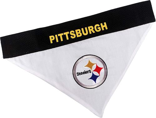 Show full view: Pets First NFL Reversible Dog & Cat Bandana, Pittsburgh Steelers, Small/Medium slide 5 of 7