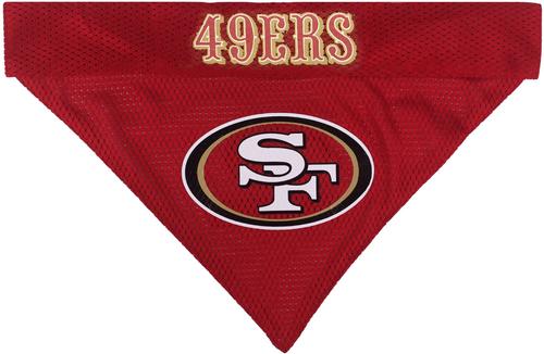 Show full view: Pets First NFL Reversible Dog & Cat Bandana, San Francisco 49ers, Large/X-Large slide 3 of 6