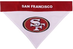Pets First NFL Reversible Dog & Cat Bandana, San Francisco 49ers, Small/Medium slide 2 of 4