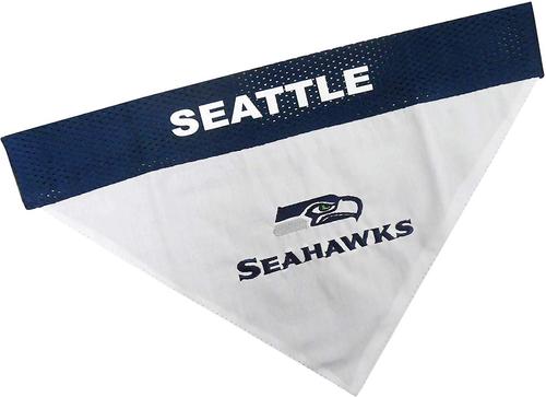 Show full view: Pets First NFL Reversible Dog & Cat Bandana, Seattle Seahawks, Large/X-Large slide 5 of 7