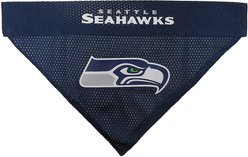 Pets First NFL Reversible Dog & Cat Bandana, Seattle Seahawks, Small/Medium slide 2 of 5