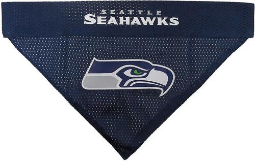 Show full view: Pets First NFL Reversible Dog & Cat Bandana, Seattle Seahawks, Small/Medium slide 2 of 7