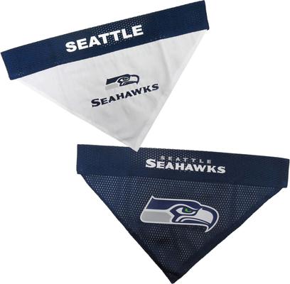 Show full view: Pets First NFL Reversible Dog & Cat Bandana, Seattle Seahawks, Small/Medium slide 3 of 7