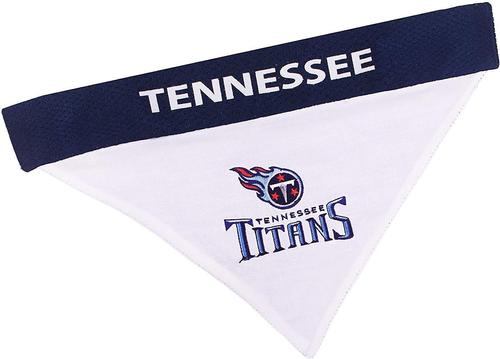 Show full view: Pets First NFL Reversible Dog & Cat Bandana, Tennessee Titans, Large/X-Large slide 6 of 8