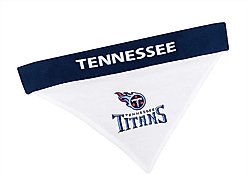 Pets First NFL Reversible Dog & Cat Bandana, Tennessee Titans, Small/Medium