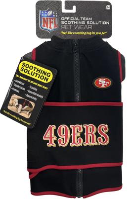 Show full view: Pets First NFL San Francisco 49Ers Dog & Cat Soothing Solution Vest, Large slide 2 of 5