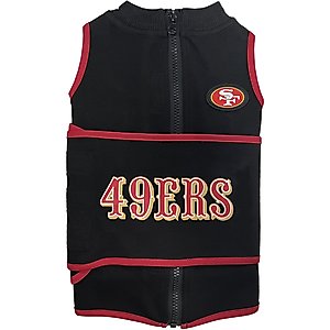 Pets First NFL San Francisco 49Ers Dog & Cat Soothing Solution Vest, Medium