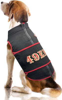 Show full view: Pets First NFL San Francisco 49Ers Dog & Cat Soothing Solution Vest, Medium slide 5 of 5