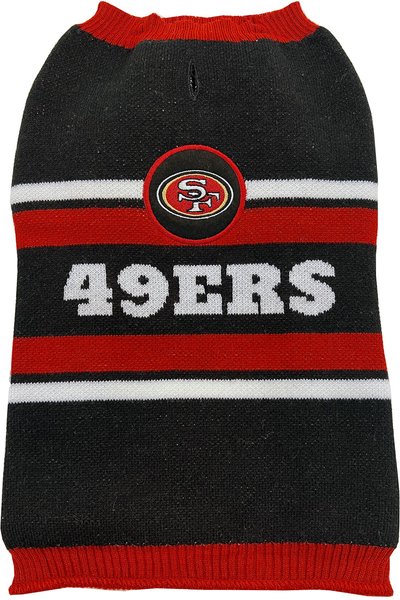 Show full view: Pets First NFL San Francisco 49Ers Dog & Cat Sweater, Large slide 1 of 6