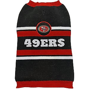 Pets First NFL San Francisco 49Ers Dog & Cat Sweater, Large